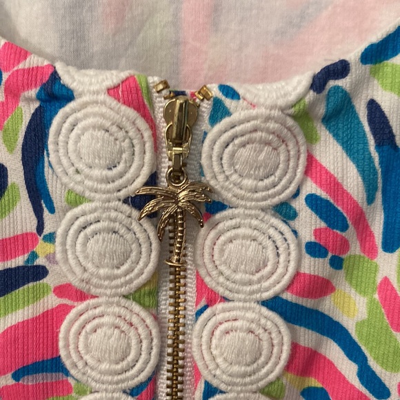 Lilly Pulitzer shift dress Indigo palm reader size 2 - Picture 5 of 10
